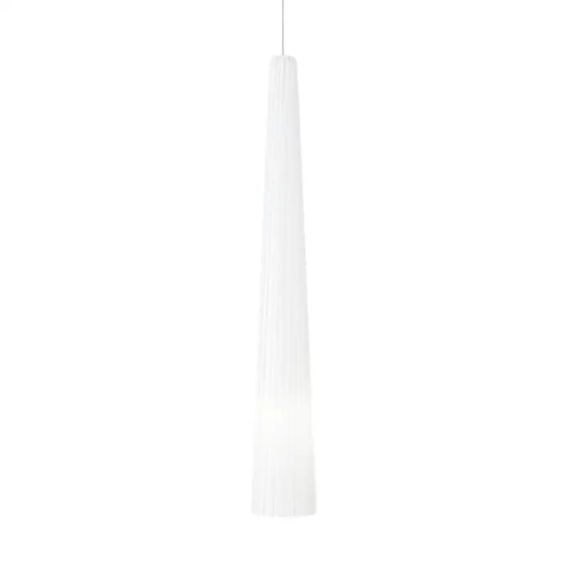Zenith Large Pendant in Satin Nickel with White Glass MonoRail Bulb(s) Included