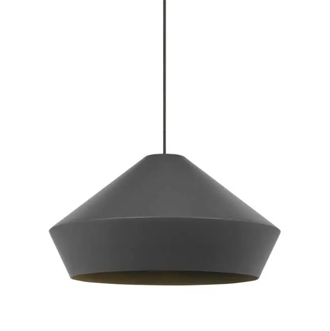 Brummel Pendant in Satin Nickel with Matte Charcoal Gray Monopoint Bulb(s) Not Included