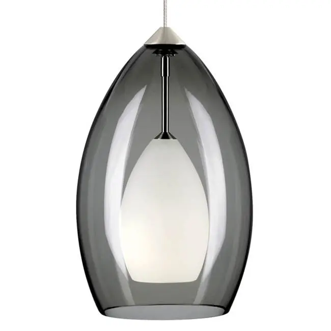 Fire Pendant in Antique Bronze with Smoke Glass Monopoint Bulb(s) Not Included