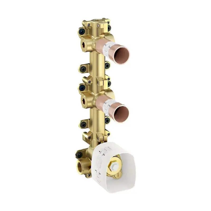 One Rough, Thermostatic Module with 2 Volume Controls