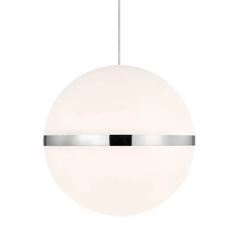 Mini Hanea Pendant in Satin Nickel with Acrylic Shade Monopoint Bulb(s) Included