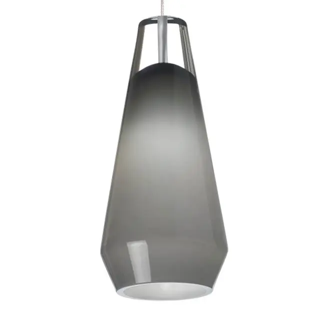 Lustra Pendant in Chrome with Smoke Glass Monopoint Bulb(s) Not Included