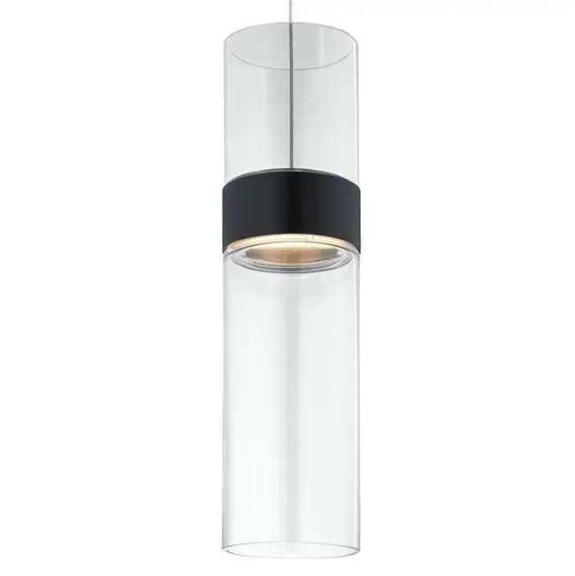 Manette Pendant MonoPoint Clear black/satin nickel 3000K 90 CRI 12 volt led 3000k