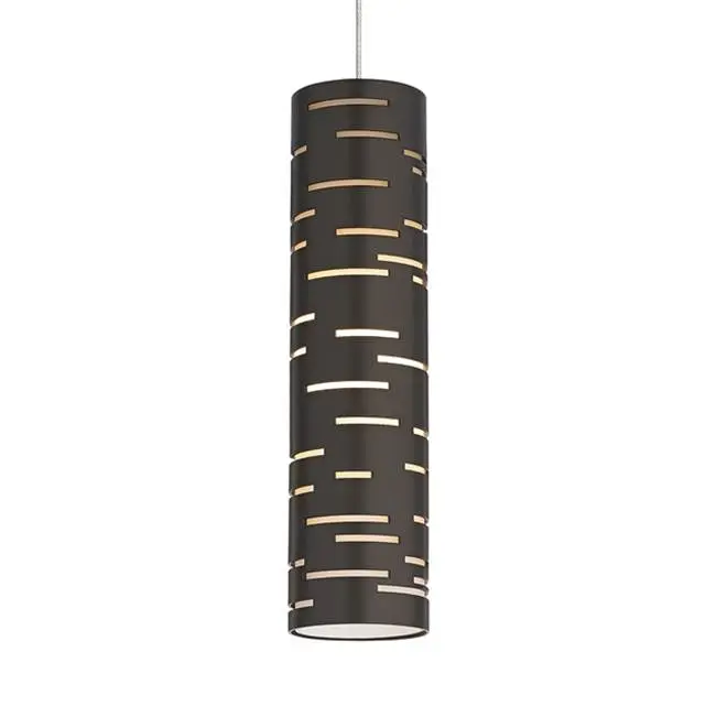 Revel Pendant in Satin Nickel with Antique Bronze Monopoint Bulb(s) Included