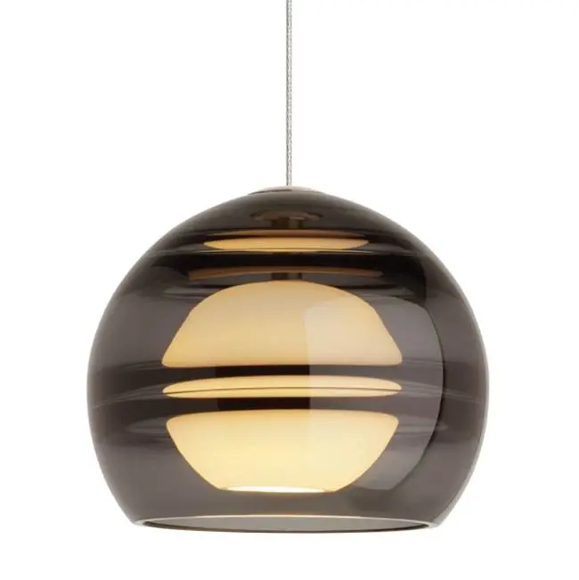 Sedona Pendant in Satin Nickel with Smoke Monopoint Bulb(s) Included