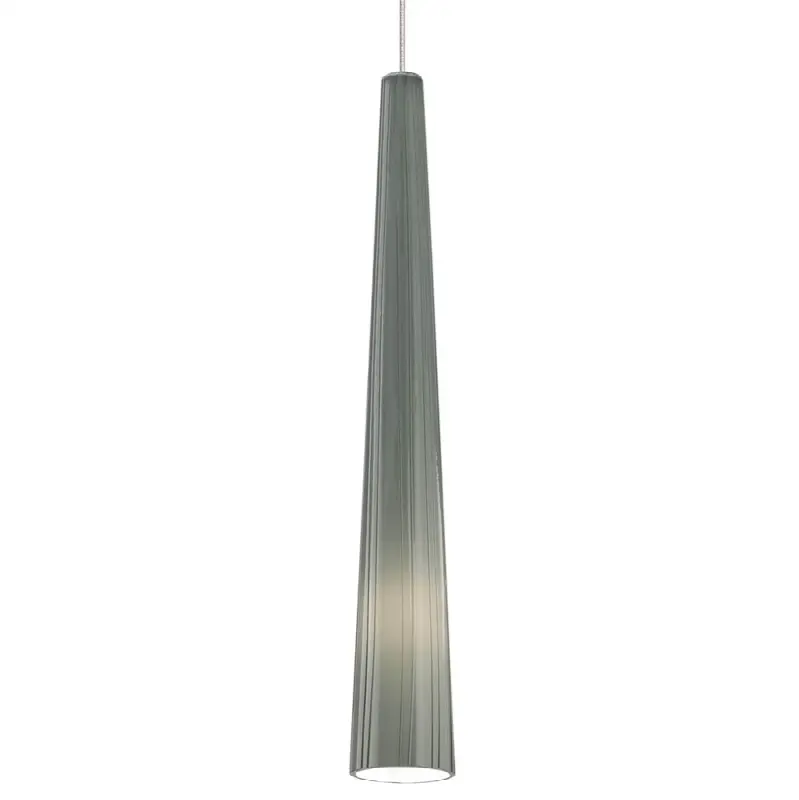 Zenith Large Pendant in Chrome with Smoke Glass Monopoint Bulb(s) Included