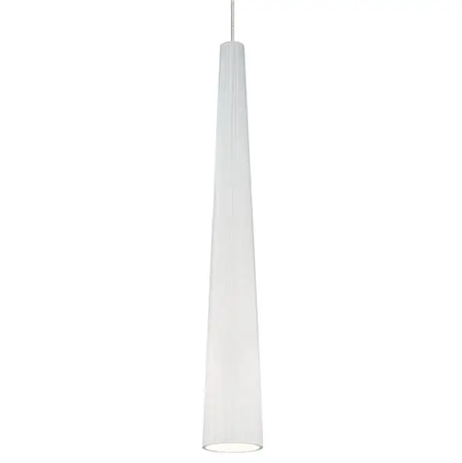 Zenith Large Pendant in Antique Bronze with White Glass Monopoint Bulb(s) Included