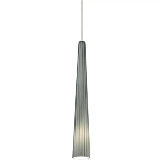 Zenith Small Pendant in Satin Nickel with Smoke Glass Monopoint Bulb(s) Not Included