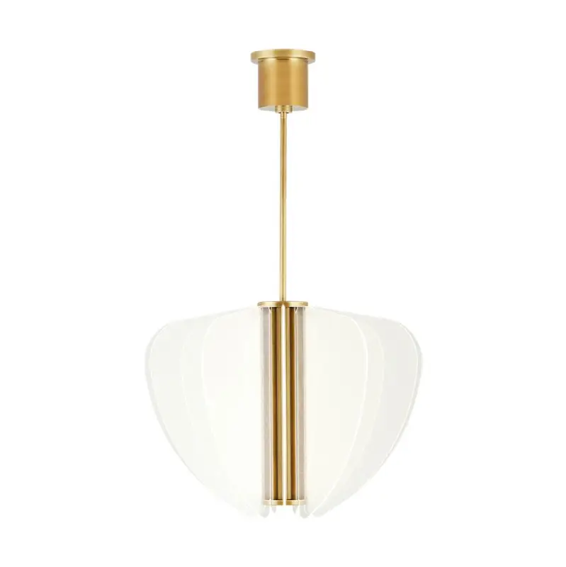 Nyra 28 Chandelier 28" Diameter plated brass 3500K 90 CRI integrated led 90 cri 3500k 120v-277v unv