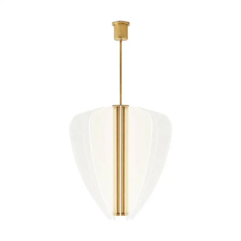 Nyra 30 Chandelier 30" Diameter plated brass 3000K 90 CRI integrated led 90 cri 3000k 120v-277v unv