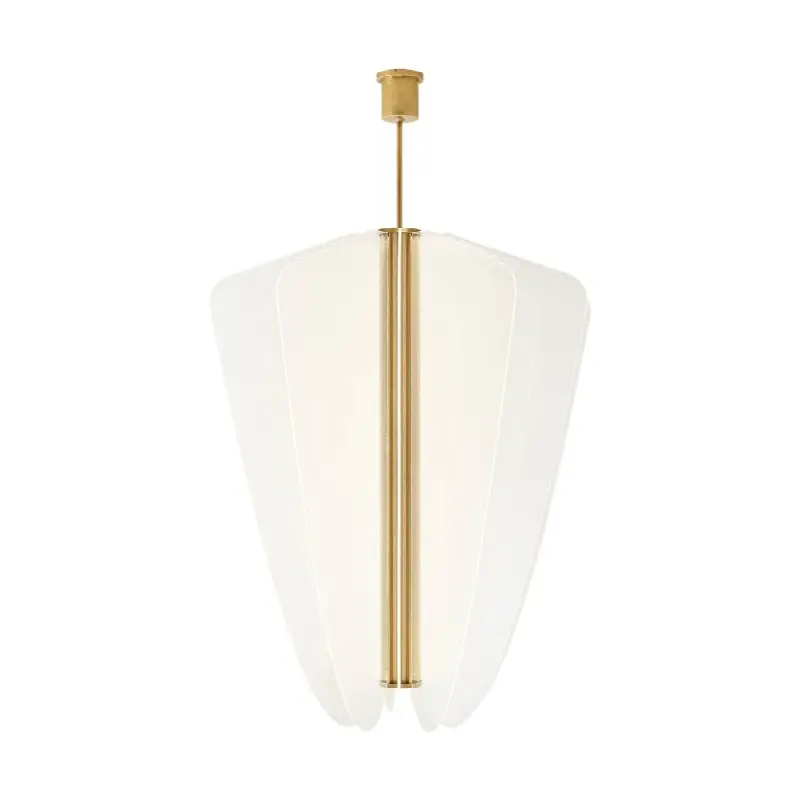 Nyra 42 Chandelier 42" Diameter Plated Brass LED 90 CRI 3500K 120-277V