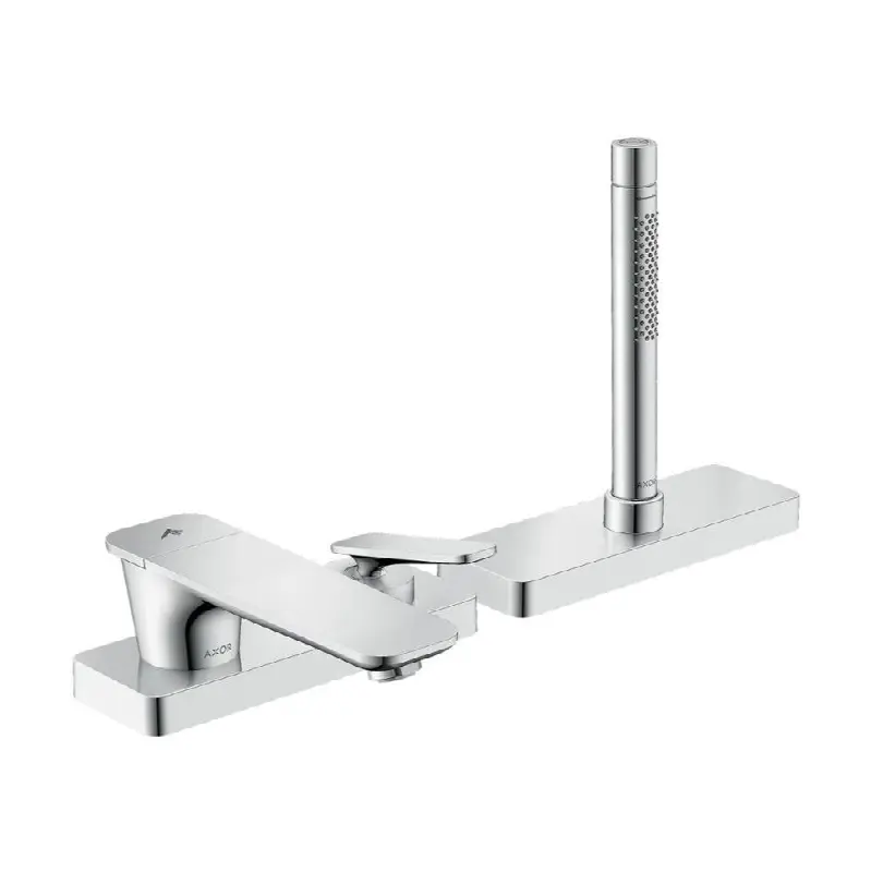 AXOR Citterio C 3-Hole Roman Tub Set Trim with 1.75 GPM Handshower and Sbox