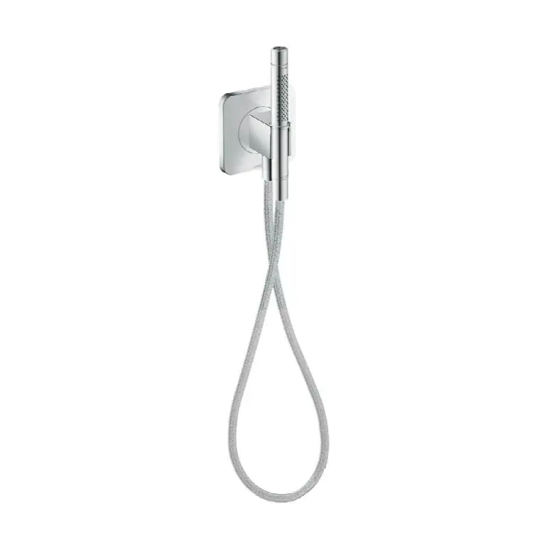 AXOR Citterio C Handshower Holder Softsquare with Outlet 5"x5" with Handshower and Textile Hose, 2.5 GPM