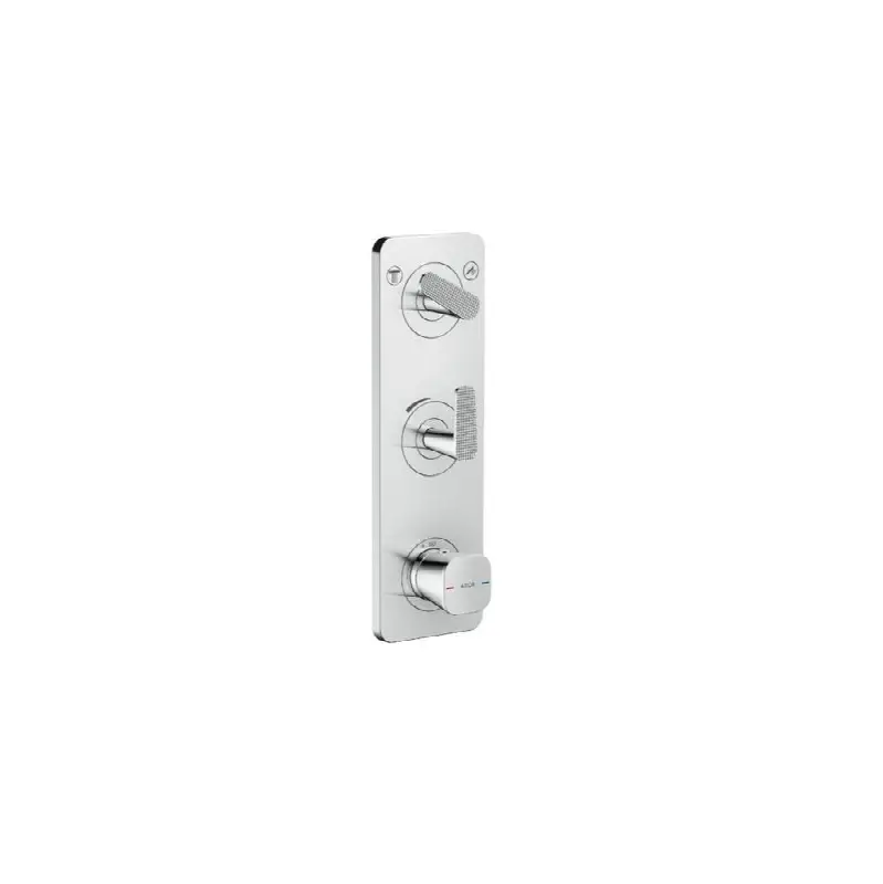 AXOR Citterio C Thermostatic Module Trim 15" x 5" for 2 Functions- Cubic Cut