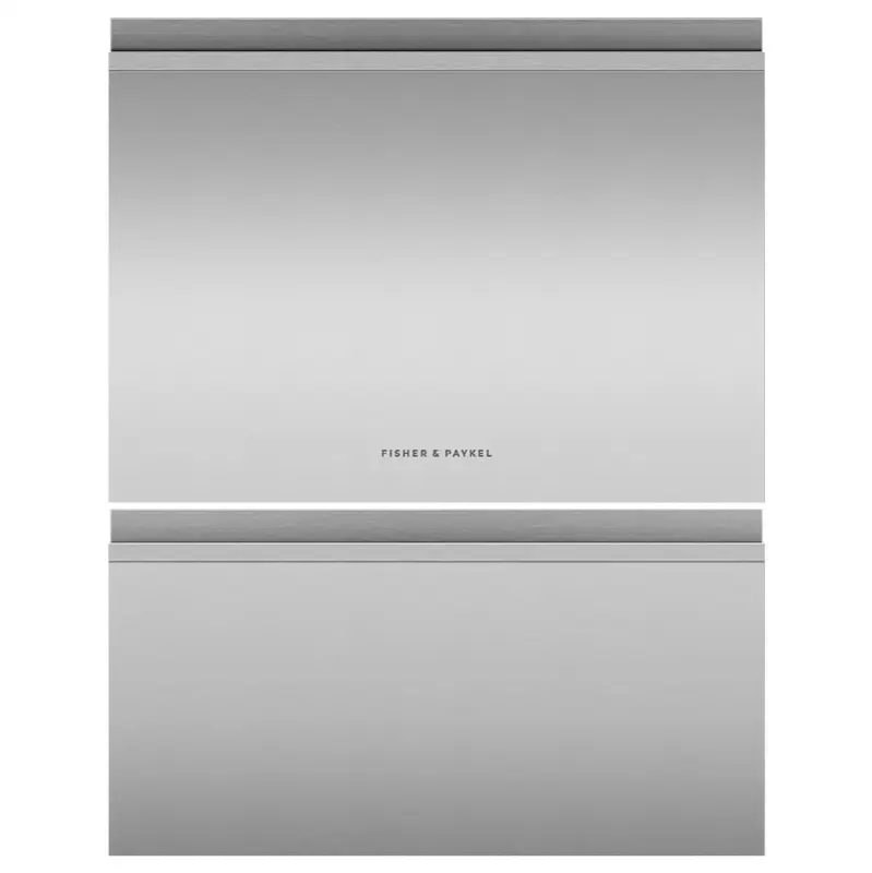 Stainless Accessory Doors for Double, Tall, Panel Ready, Recessed Handle