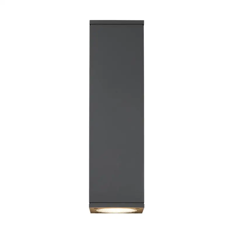 Tegel 18 Outdoor Wall in Charcoal 3000K 10 Up plus 36 Down Uplight plus Downlight Button Photocontrol