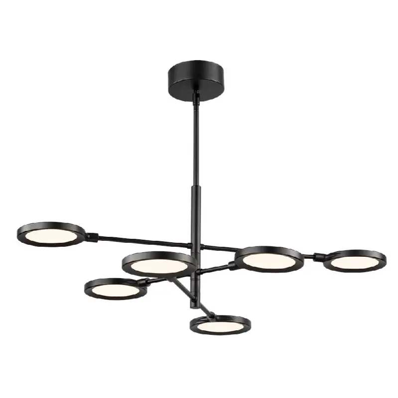 Spectica 6 Chandelier Acrylic Matte Black LED 3000K 90 CRI90 cri 3000k 277v