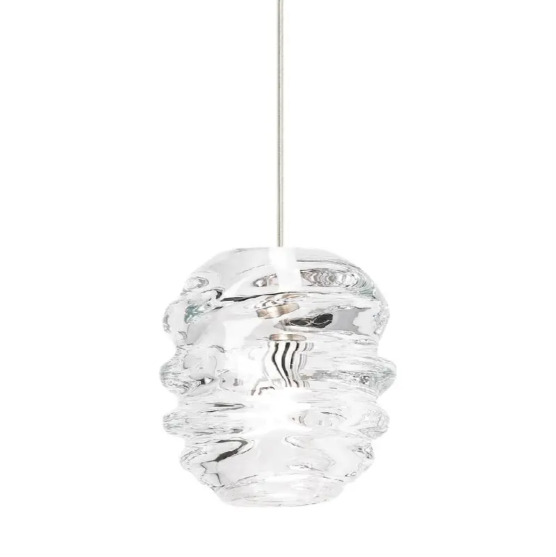 Audra Pendant in Satin Nickel with Clear Glass Bulb(s) Included
