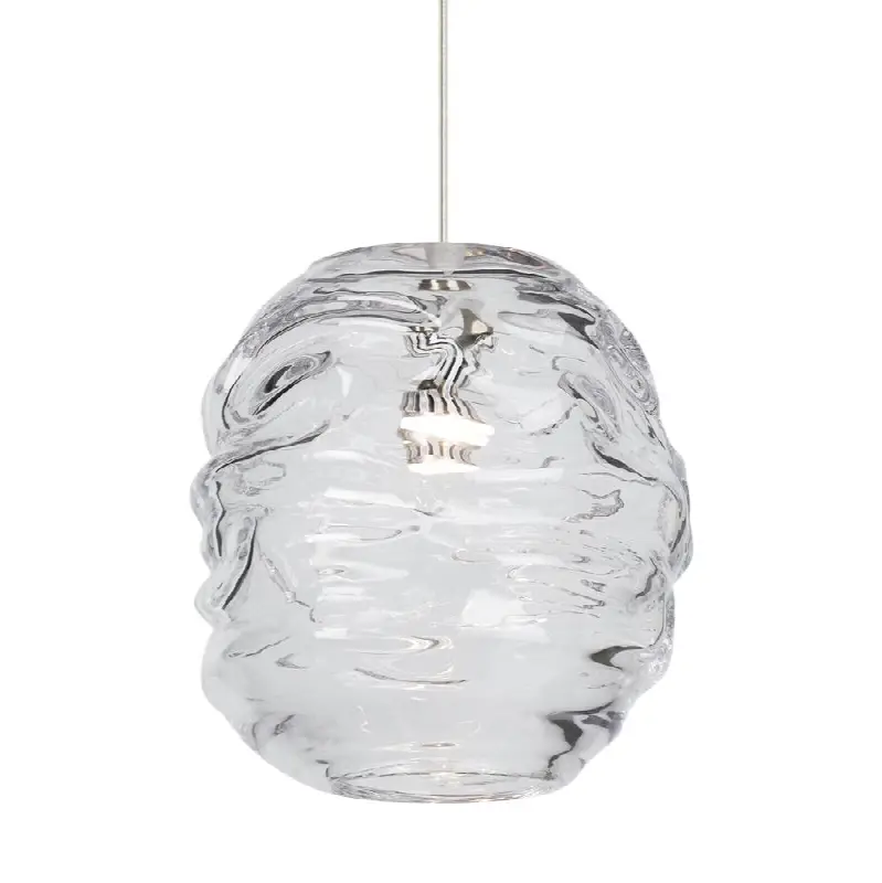 Audra Grande Pendant Clear Satin Nickel LED 90 CRI 3000K 12V