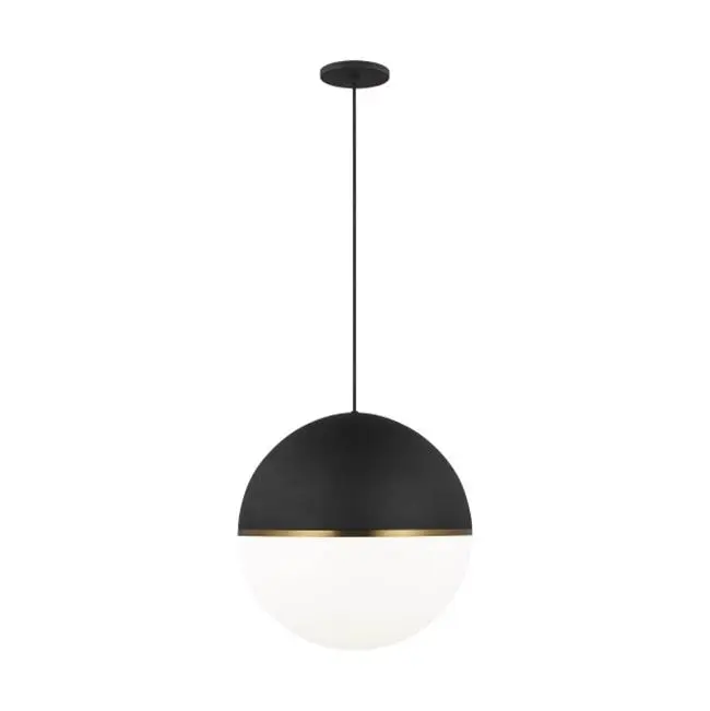 Akova X-Large Pendant Matte Black/Aged Brass 2700K 90 CRI med. base a21 led 90cri 2700k 120v