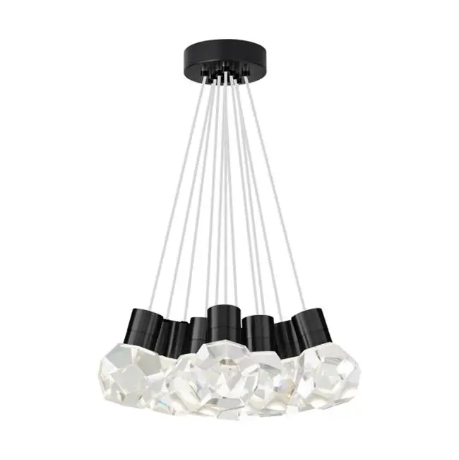 Kira Pendant 11-Light White Cord Black 2200K Integrated LED 90 cri 2200k 120v