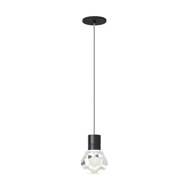 Kira Pendant 1-Light Gray Cord Black Integrated LED 90 CRI 3000-2200K 120V