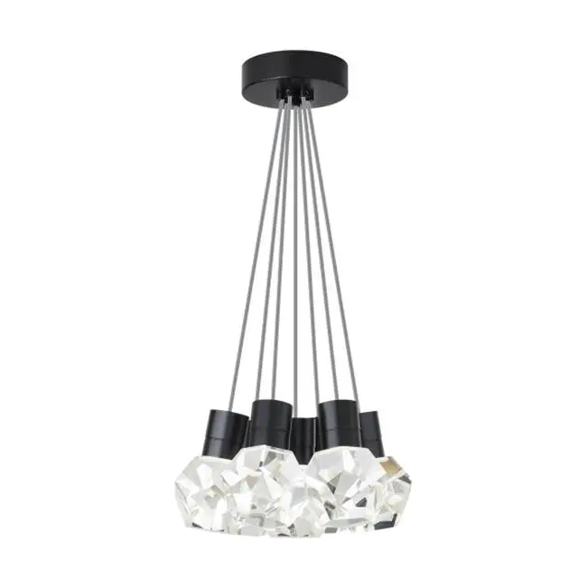 Kira Pendant 7-Light Gray Cord