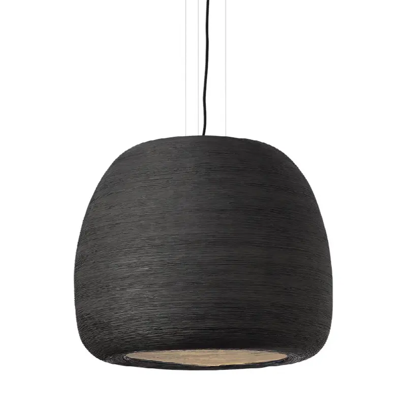 Karam Large Pendant Large Black/Black Bulb Not Included