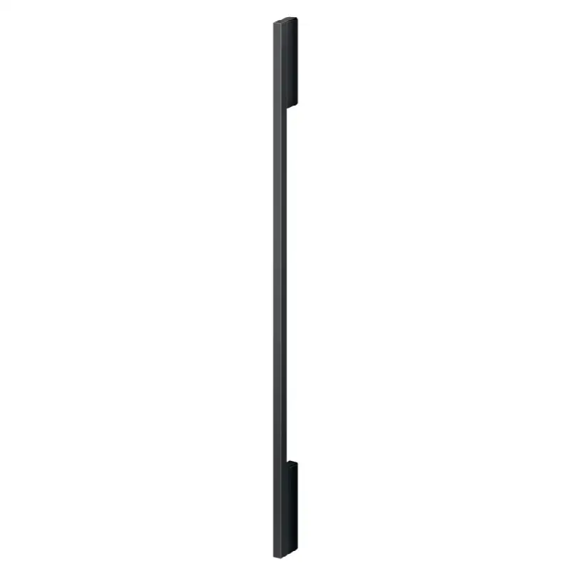 Contemporary Square Fine Black 2 pc Handle Kit for RS2474B Bottom Mount