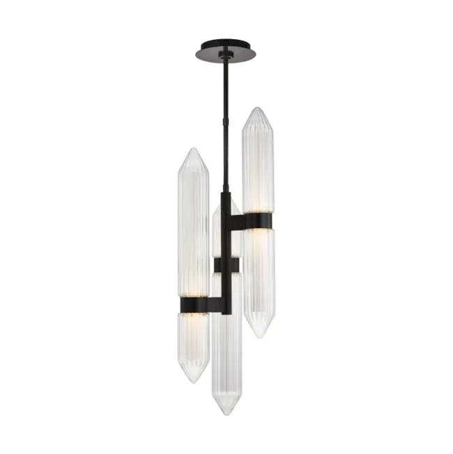 Langston Large Pendant Plated Dark Bronze Integrated LED 2700K 90 CRI 120V
