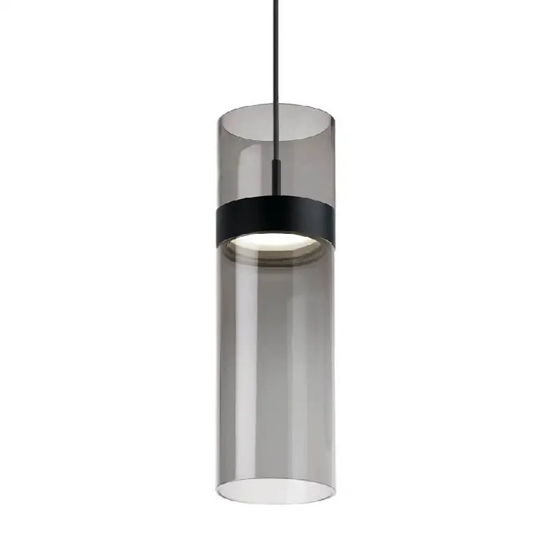 Manette Grande Pendant Transparent Smoke Glass