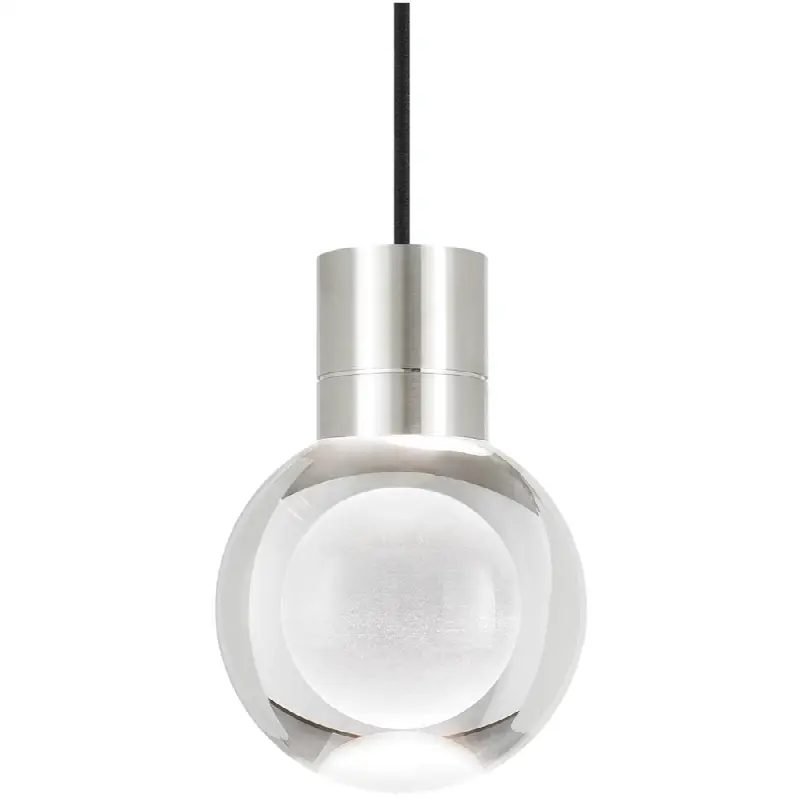 Mina Pendant 1-LITE Clear satin nickel 2700K 90 CRI led 90 cri 2700k 120v (t24)