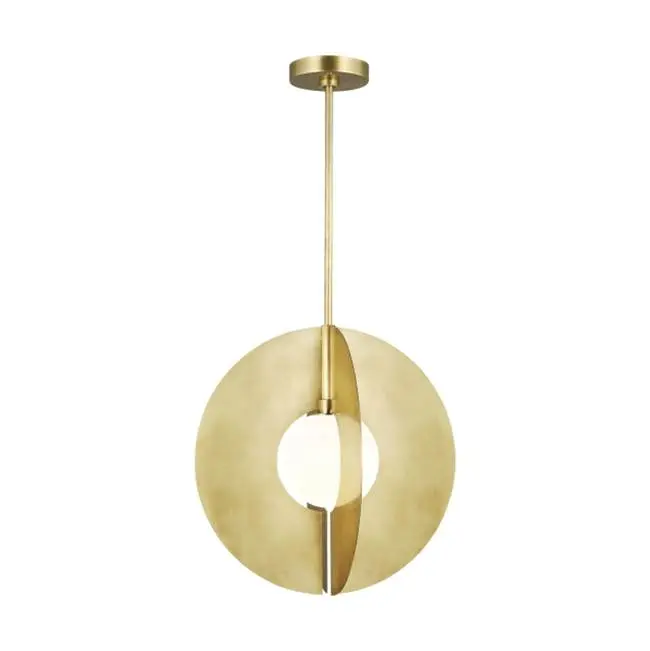Orbel Round Grande Natural Brass Bulb Not Included