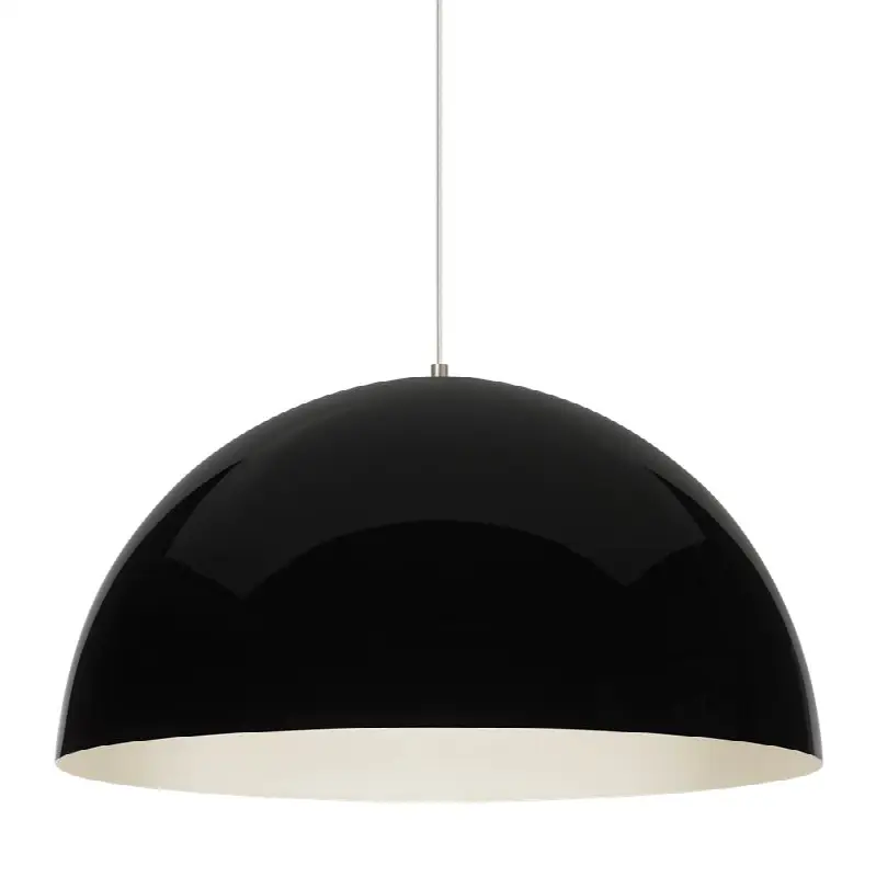 Powell Street Pendant Gloss Black/White