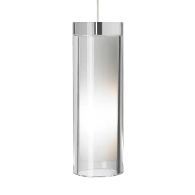 Sara Grande Pendant Clear Satin Nickel 2700K 80 CRI bt15 led 80 cri 2700k 120v