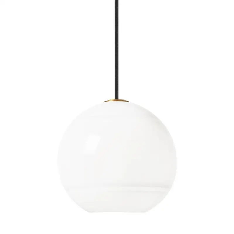 Sedona Medium Pendant White Aged Brass LED 2700K 90 CRI a19 90 cri 2700k 120v