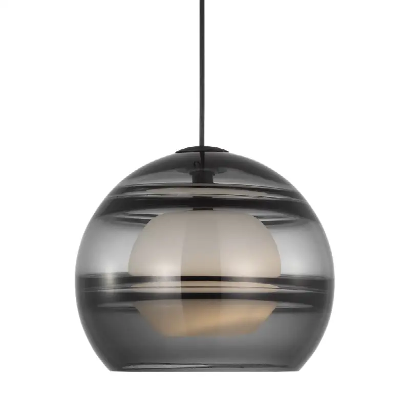 Sedona Large Pendant Transparent Smoke Nightshade Black LED 2700K 90 CRI med base t14 90 cri 2700k 120v