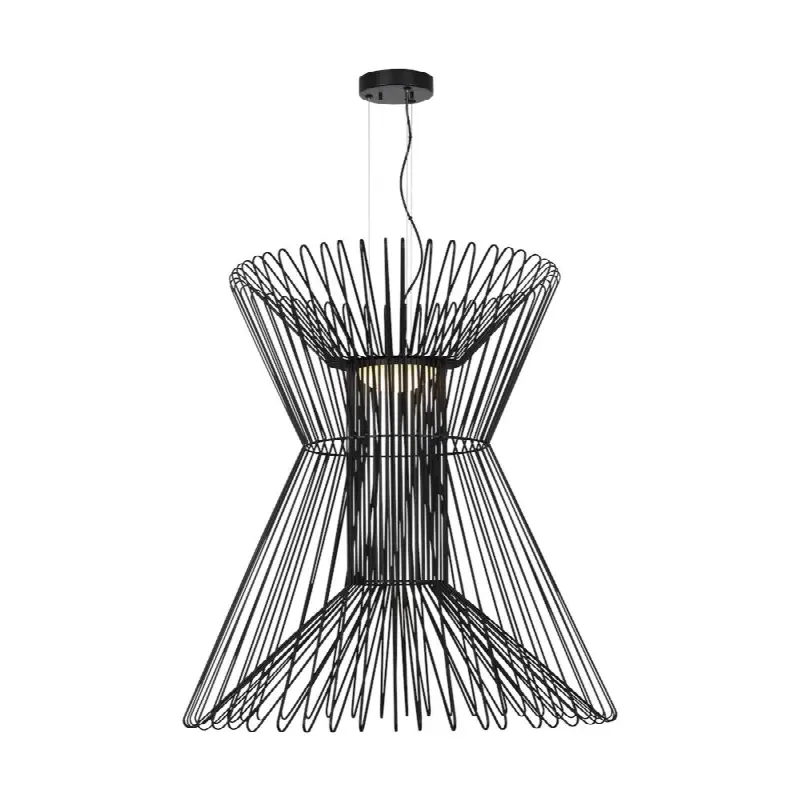 Syrma Grande Suspension Matte Black LED 90 CRI 3500K 120-277V