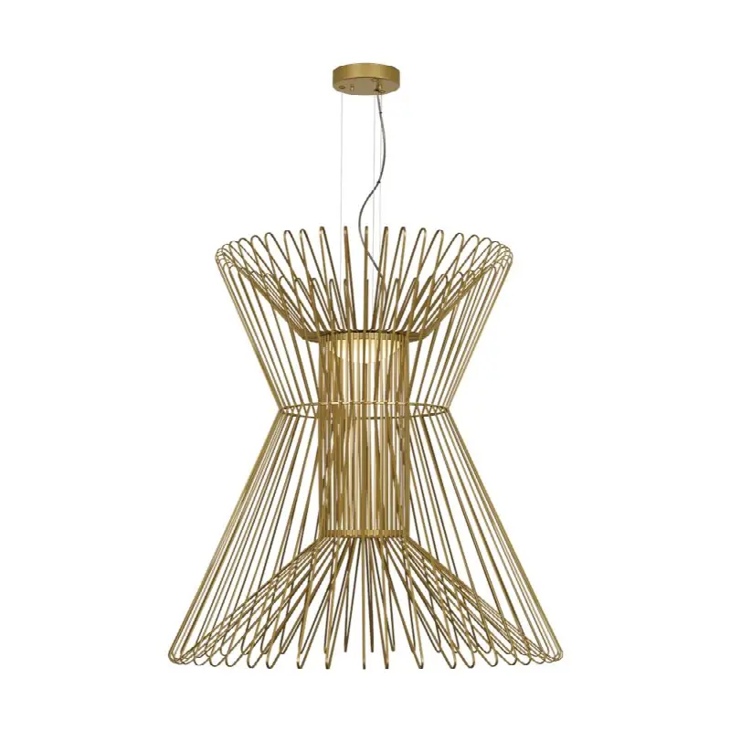 Syrma Grande Suspension Satin Gold 3000K 90 CRI integrated led 90 cri 3000k 120v-270v unv