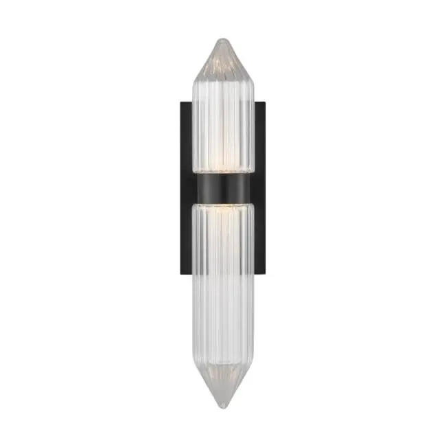 Langston Large Wall Sconce Plated Dark Bronze Integrated LED 2700K 90 CRI 120V