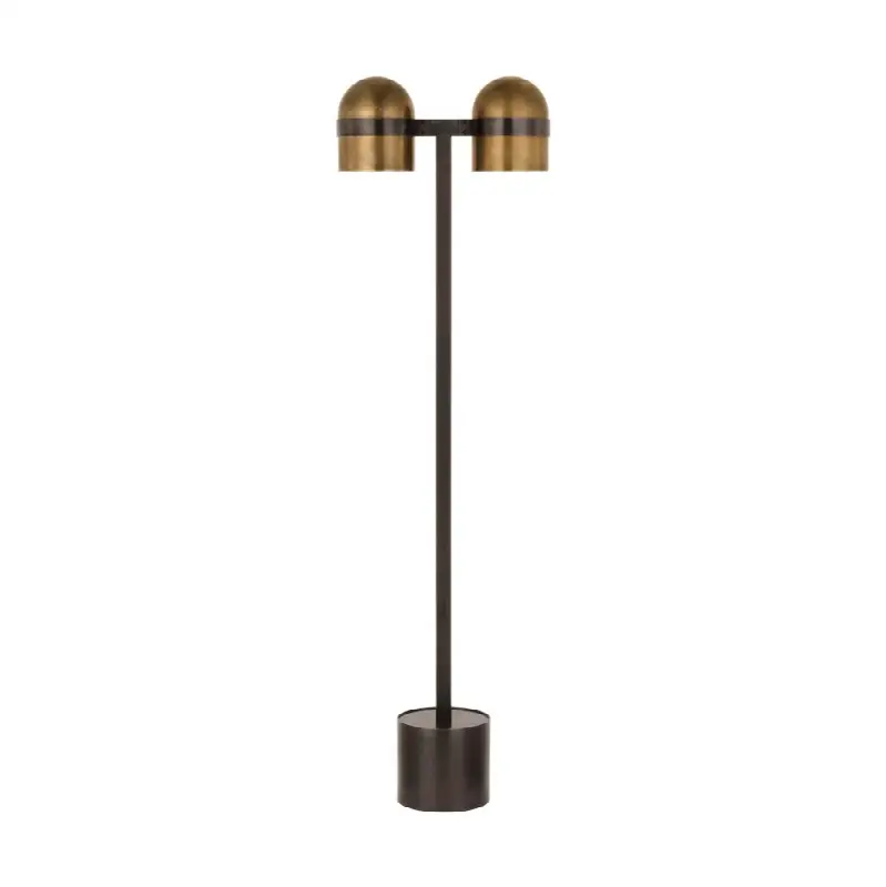 Octavia Medium Floor Lamp Blackened Bronze/bright worn brass 2700K 90 CRI
