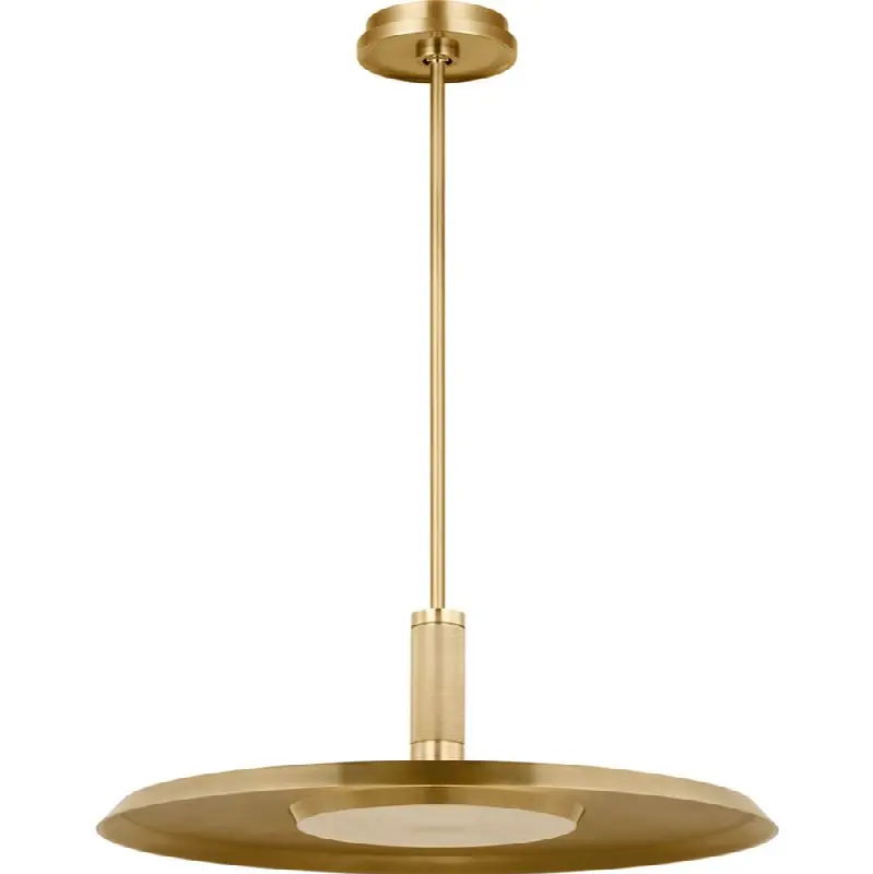 Saucer X-Large Pendant Natural Brass 2700K 90 CRI