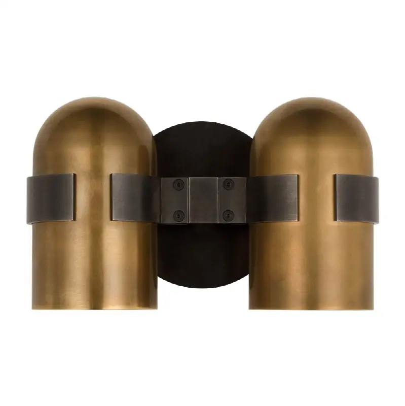 Octavia Medium Sconce Blackened Bronze/bright worn Brass 2700K 90 CRI