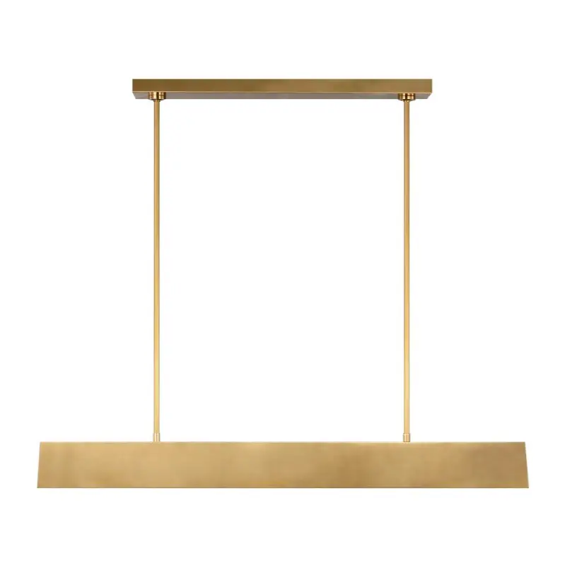 Pench Medium Linear Chandelier Natural Brass 2700K 90 CRI