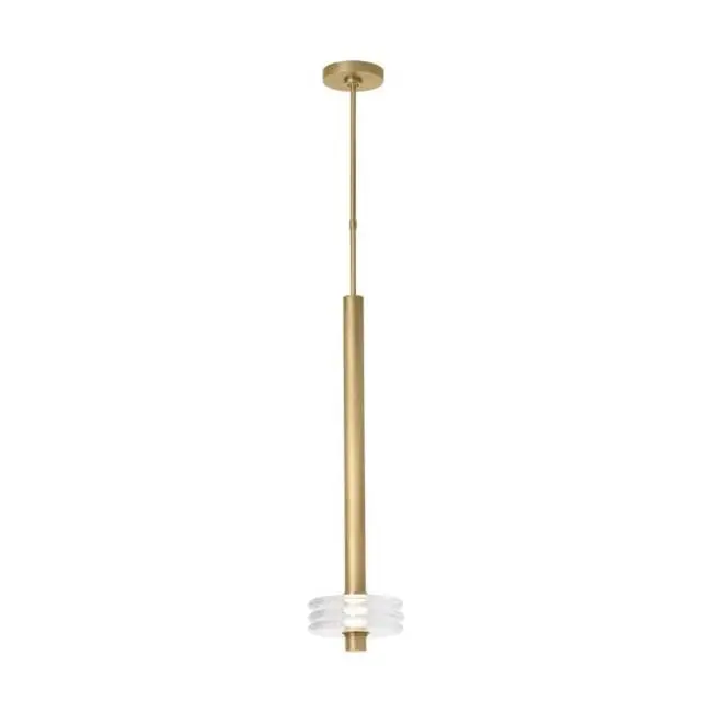 Laurel Grande Pendant Clear Natural Brass 2700K 90 CRI
