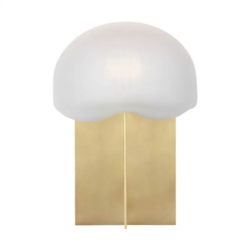 Fio Small Table Lamp Clear Etched Hand Rubbed Antique Brass 2700K 90 CRI