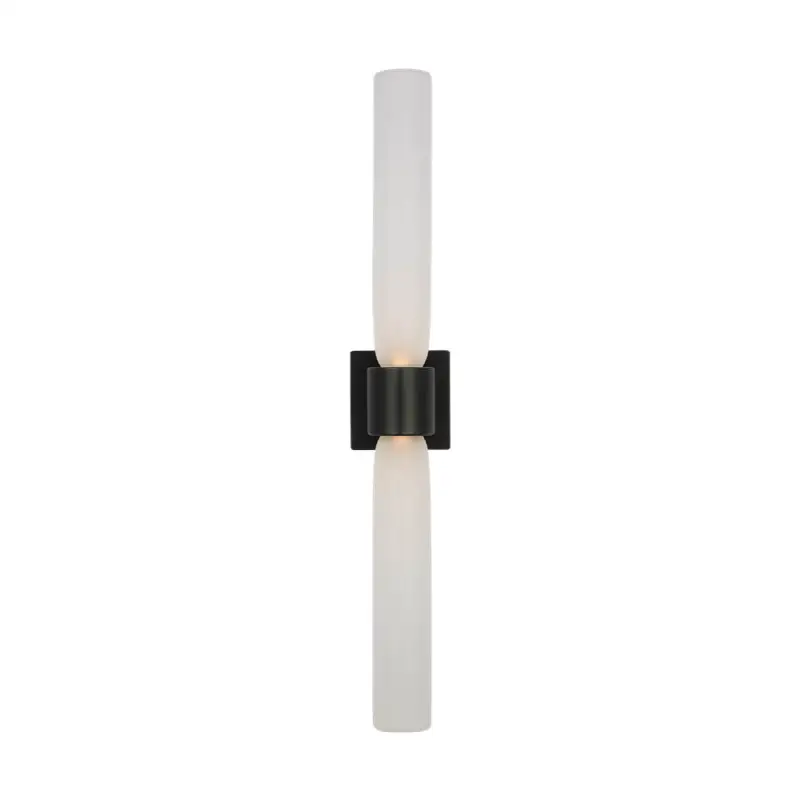 Volver Large Double Sconce Clear Etched