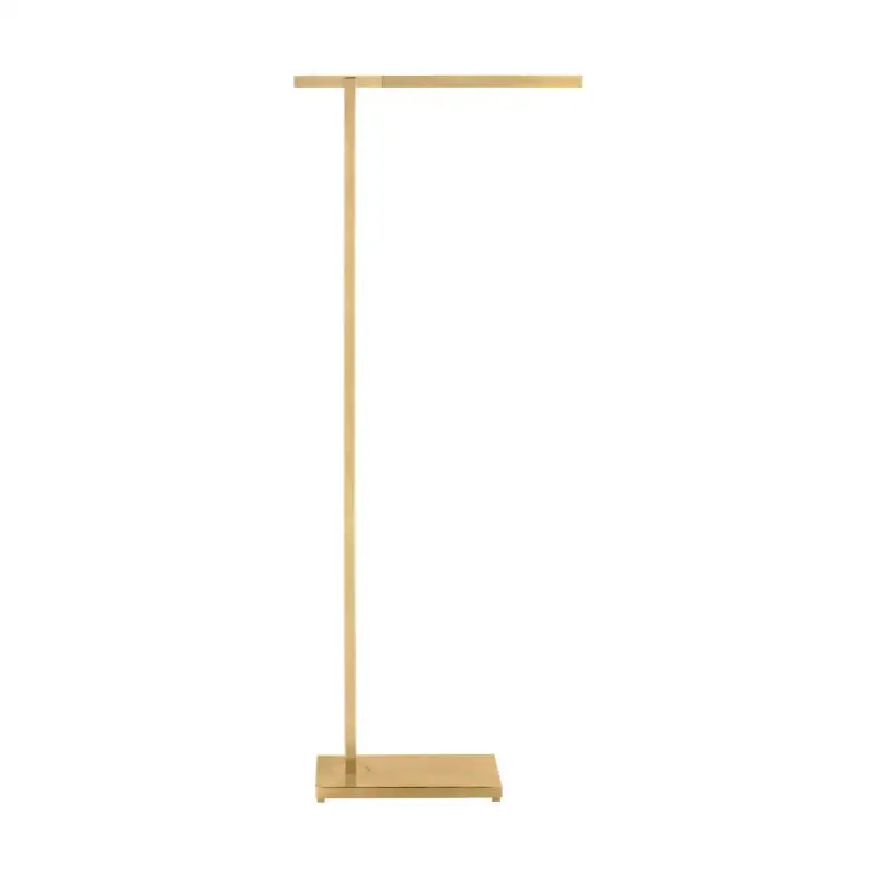 Stagger Medium Floor Lamp Natural Brass 2700K 90 CRI