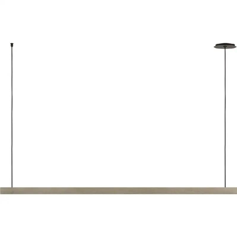 Lino 60 Linear Chandelier in Honed Concrete