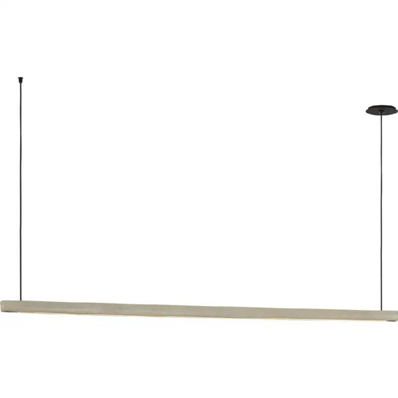 Lino 72 Linear Chandelier in Honed Concrete